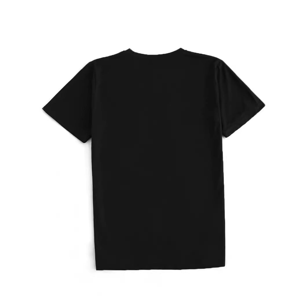 Fashion women's printed round neck pullover T-shirt