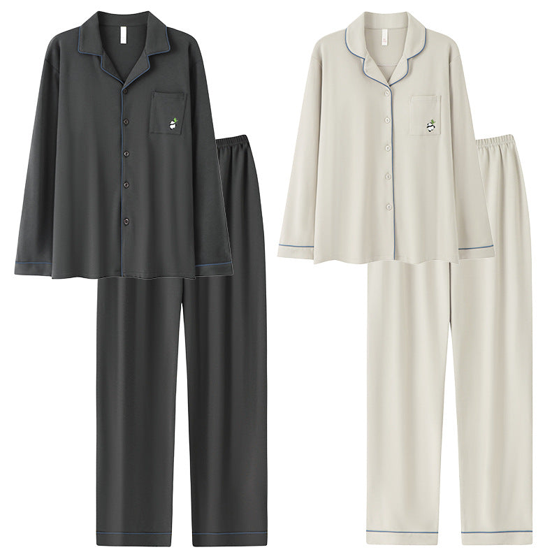 Couple collar men and women can wear outerwear set