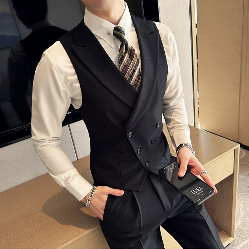 Business slim fit vest suit casual vest