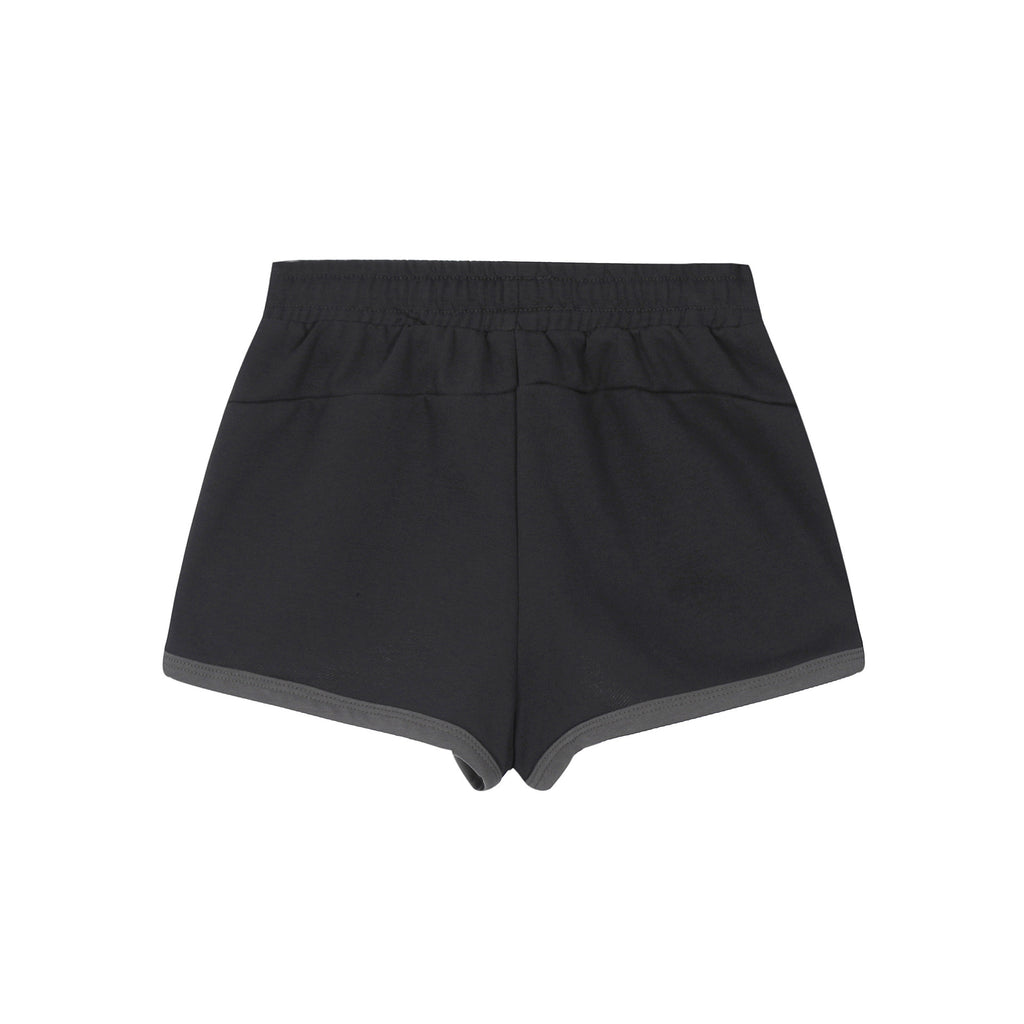 Drawstring Solid Color Casual Sport Shorts for Women