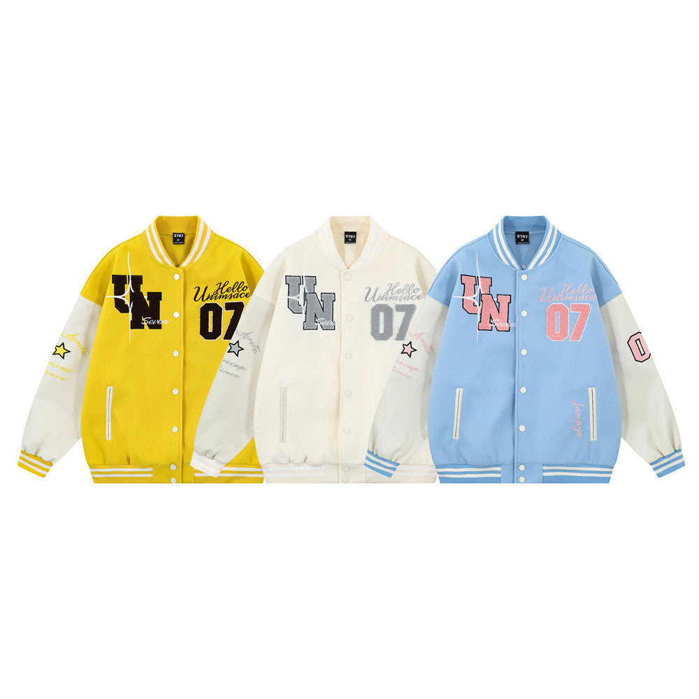 Embroidered baseball jersey
