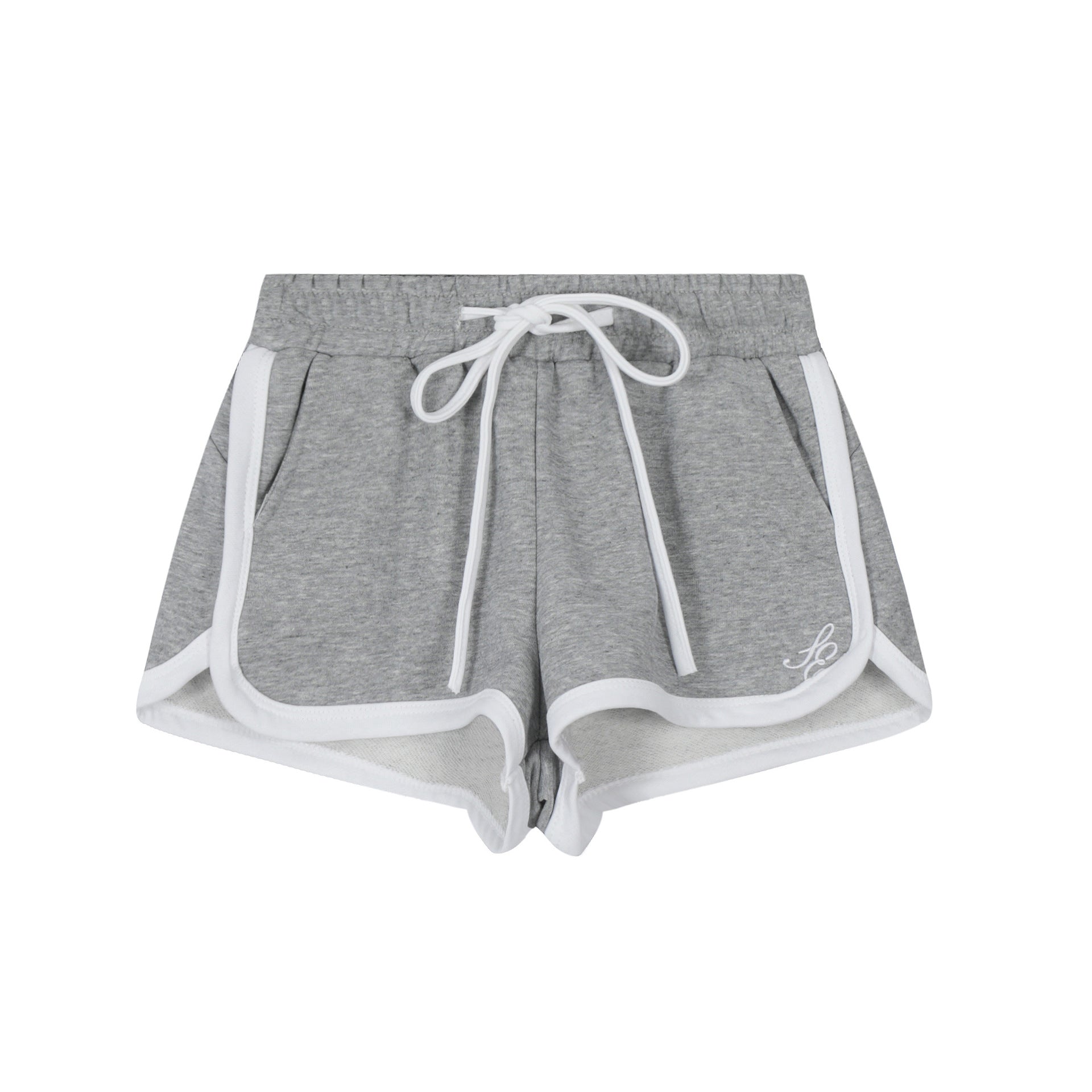 Drawstring Solid Color Casual Sport Shorts for Women