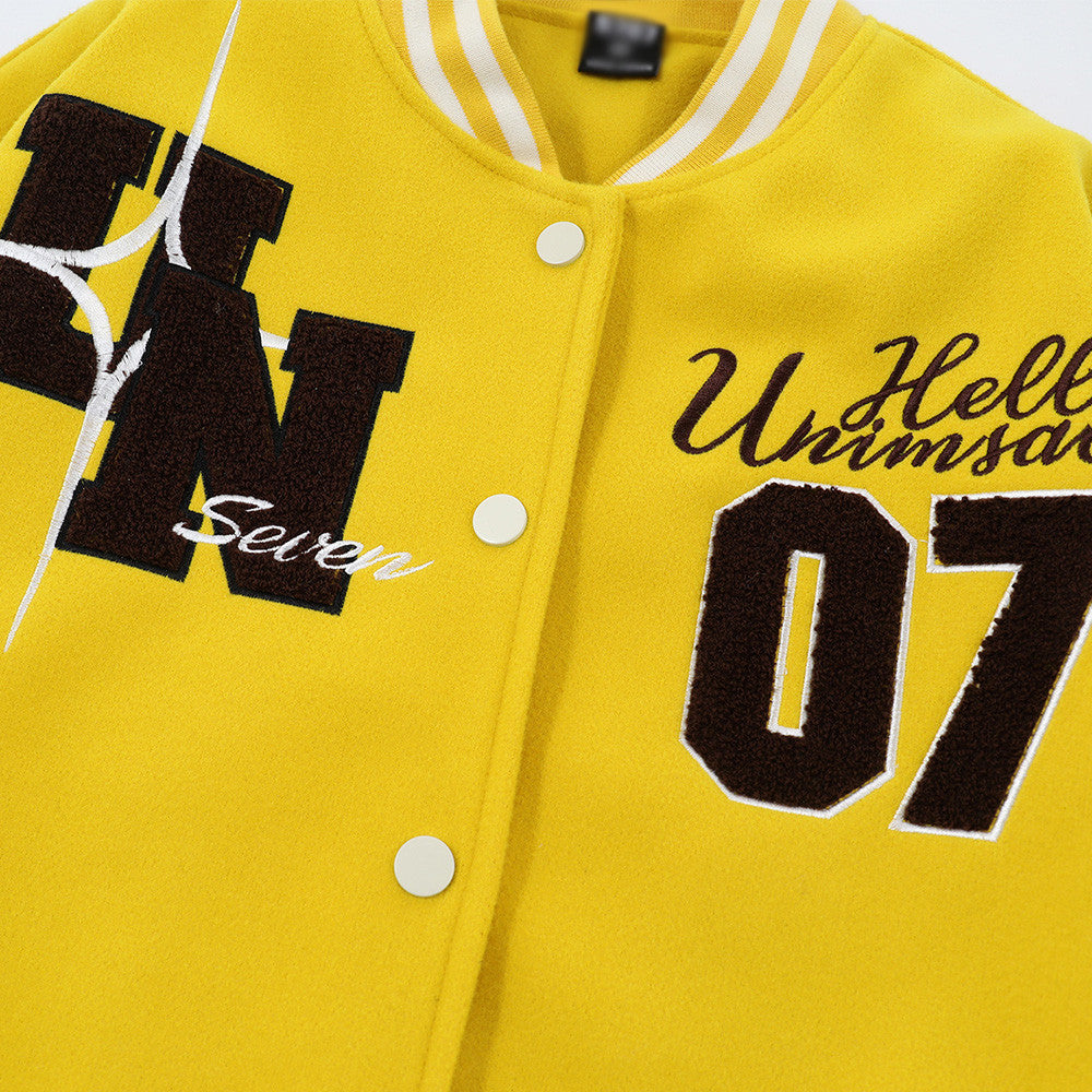 Embroidered baseball jersey