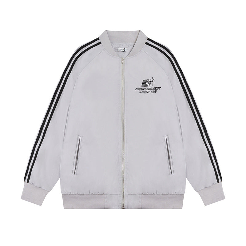 Embroidered letter baseball jersey